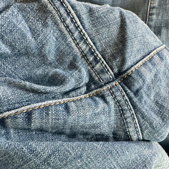 Lane Bryant Women's 24 Medium Wash Mid Rise A-Line Trouser Wide Leg Jeans - Picture 7 of 8